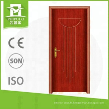 Prix ​​de porte en bois PVC résidentiel porte professionnelle en Chine